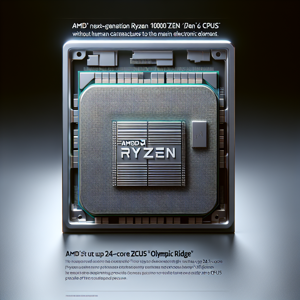 AMD Prepares Next-Generation Ryzen 10000 "Olympic Ridge" Processors Featuring Up to 24-Core Zen 6 CPUs